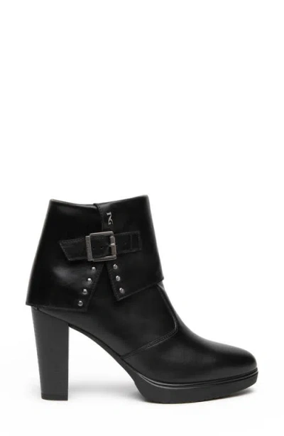 Nerogiardini Platform Cuff Bootie In Black