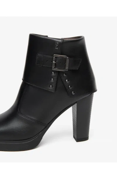 Nerogiardini Platform Cuff Bootie In Black