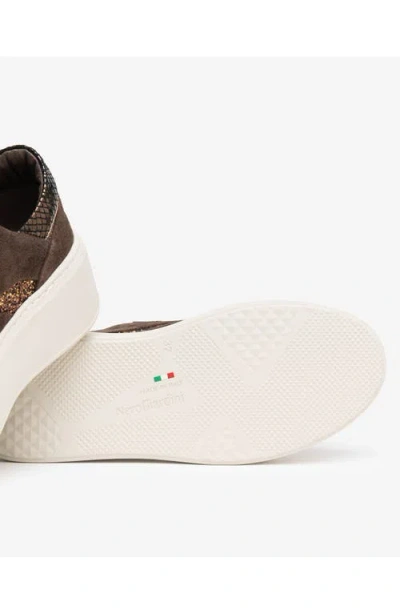 Nerogiardini Platform Side Zip Sneaker In Brown