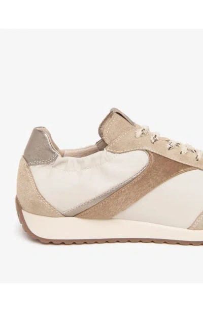 Nerogiardini Leather Low Top Sneaker In Neutral