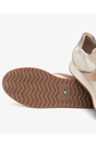Nerogiardini Leather Low Top Sneaker In Neutral