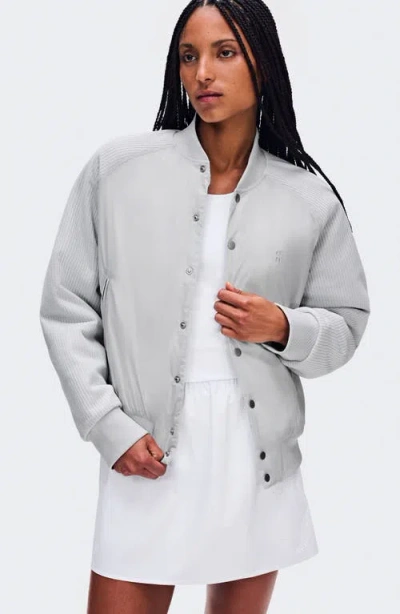 On Courtside Bomber Jacket In Gray