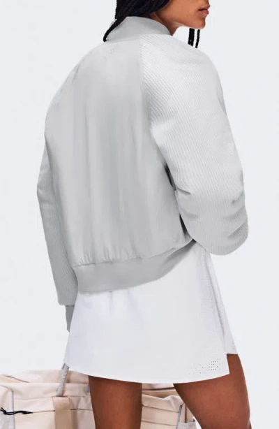 On Courtside Bomber Jacket In Gray