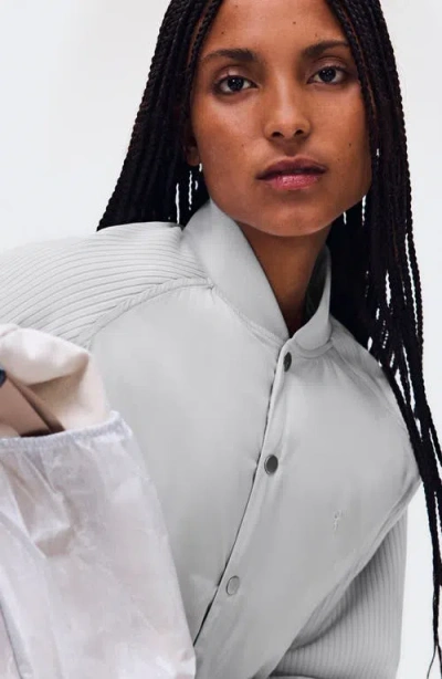 On Courtside Bomber Jacket In Gray