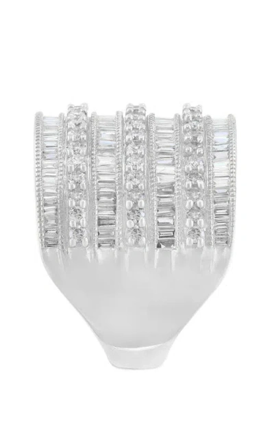 Effy Multi-row Pavé Diamond Statement Ring In Silver