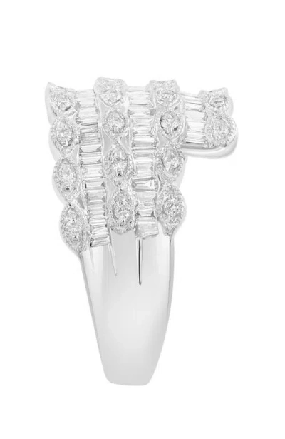 Effy Multi Row Diamond Statement Ring In Silver