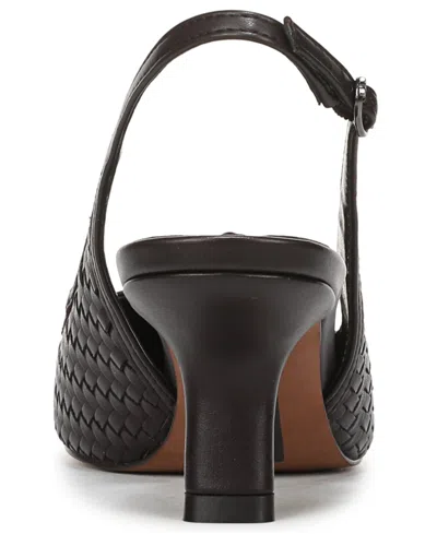 Sam Edelman Bianka Slingback Pump In Cafe Noir Woven Leather