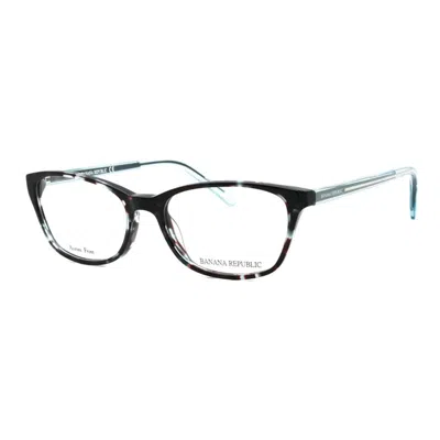 Banana Republic Ladies Green Rectangular Eyeglass Frames Br204 In Multi