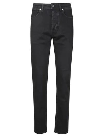 Stone Island J100007 Stretch Black Denim-rinsed Jeans In Black