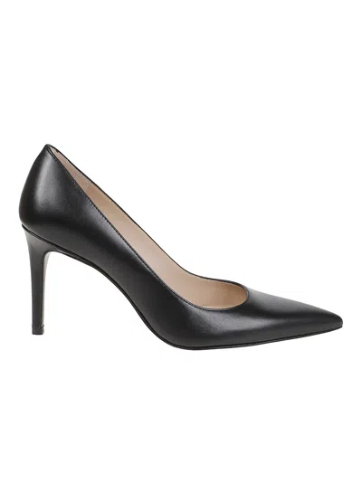 Stuart Weitzman Stuart Power 85 Stiletto Pumps In Black