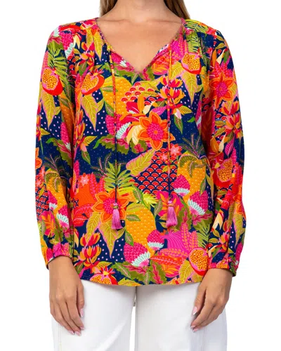Tolani Janessa Silk Top In Pink