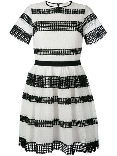 Michael Michael Kors Paneled Crocheted Lace Mini Dress