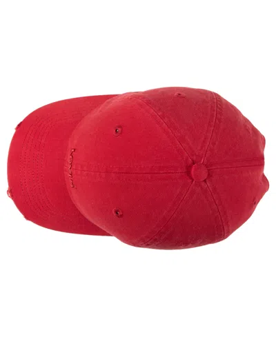 Levi's Men's Distressed Baseball Hat In Red