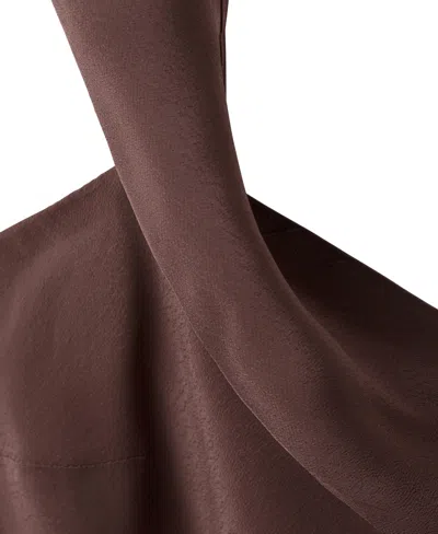 Mango Mixed Asymmetrical Top In Brown