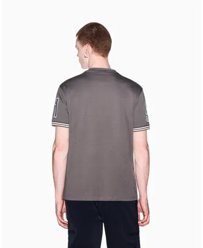 Armani Exchange Regular T-shirt In Cotton Jersey In Gray