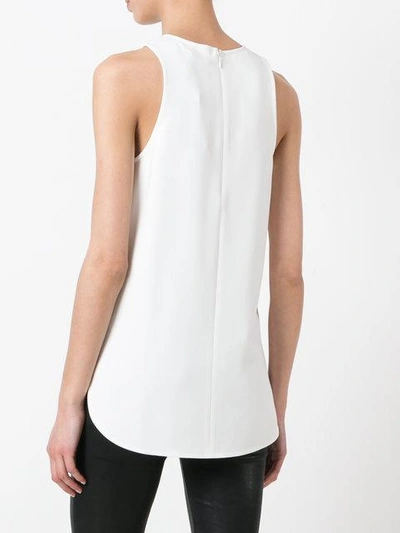 Shop Alexander Wang Lace-up Tank Top In White