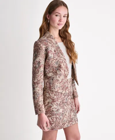 Bcbg Women's Draped Collar Open-front Jacket In Multi