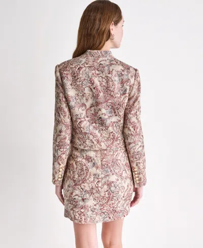 Bcbg Women's Draped Collar Open-front Jacket In Multi