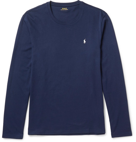 Polo Ralph Lauren Slim-fit Cotton-jersey T-shirt | ModeSens