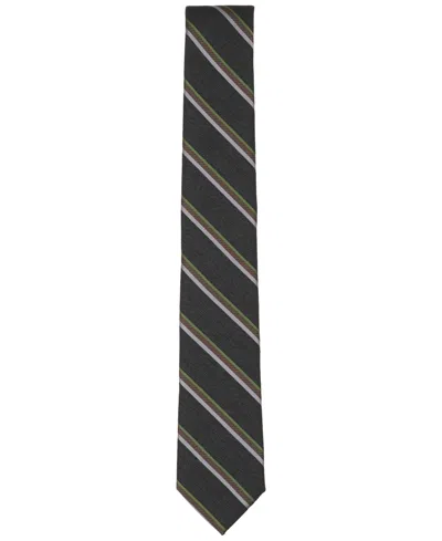 Bar Iii Men's Sullivan Stripe Pattern Tie In Black