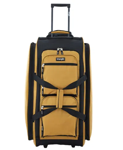 Wrangler Multi-pocket Large Upright Rolling Duffel In Ambergold