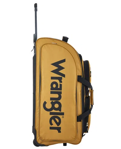 Wrangler Multi-pocket Large Upright Rolling Duffel In Ambergold