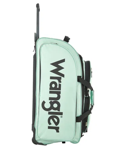 Wrangler Multi-pocket Large Upright Rolling Duffel In Seafoam