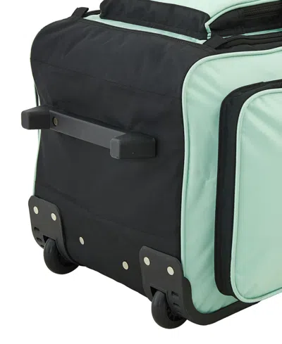 Wrangler Multi-pocket Large Upright Rolling Duffel In Seafoam