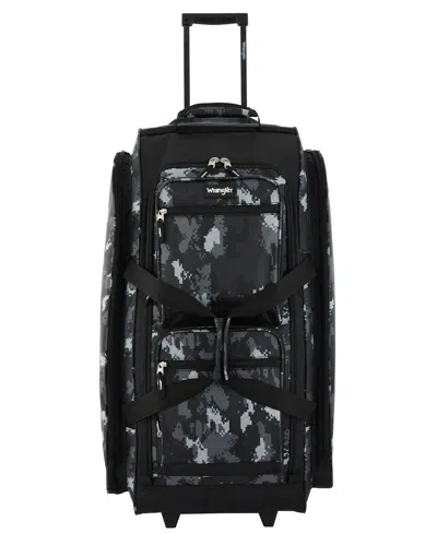 Wrangler Multi-pocket Large Upright Rolling Duffel In Digital Camo