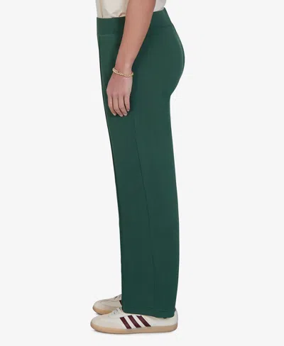Ruby Rd. Petite Pull-on Wide-leg Knit Pants In Red
