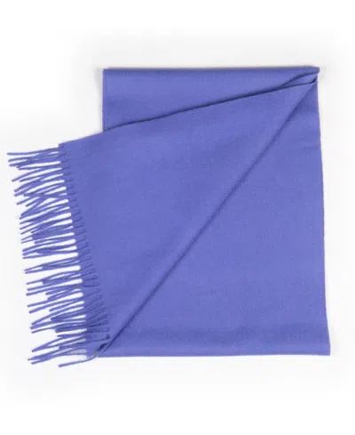 Simply Natural Solid Alpaca Scarf In Periwinkle