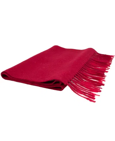 Simply Natural Solid Alpaca Scarf In Wine