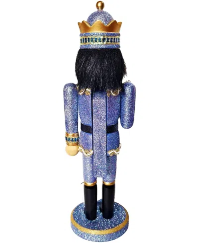 Santa's Workshop 14" Peacock King Nutcracker In Blue