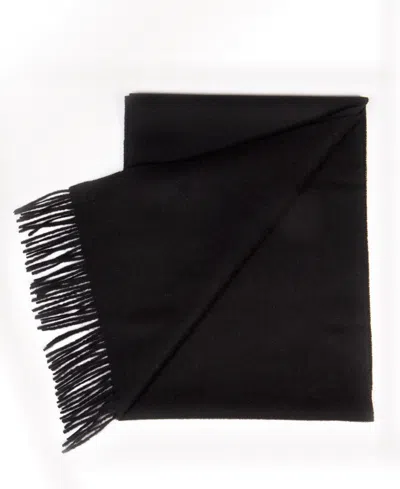 Simply Natural Solid Alpaca Scarf In Black