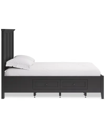 Macy's Hedworth Full Storage Bed In Black