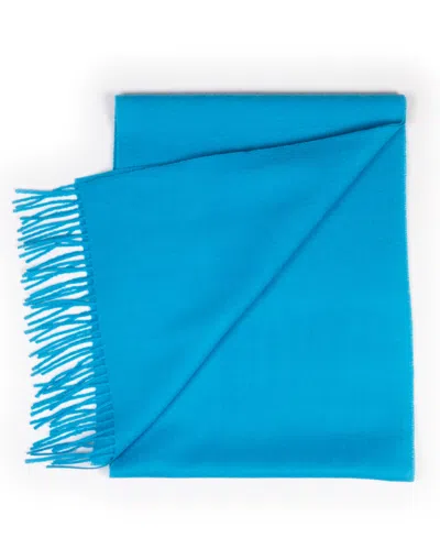 Simply Natural Solid Alpaca Scarf In Skyblue