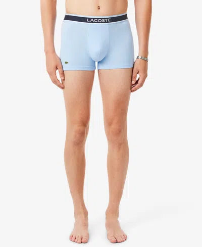 Lacoste Monogram Assorted 3-pack Boxer Briefs In Transparent
