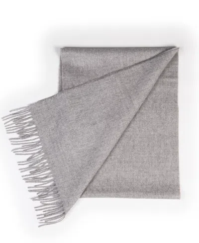 Simply Natural Solid Alpaca Scarf In Silver