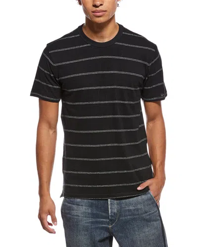 Rag & Bone Hemp Stripe Classic T-shirt In Multi