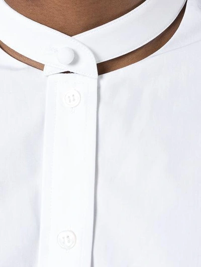 Shop Alexander Wang Drawstring Hem Shirt - White