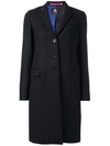 PS BY PAUL SMITH contrasting collar detail coat,DRYCLEANONLY