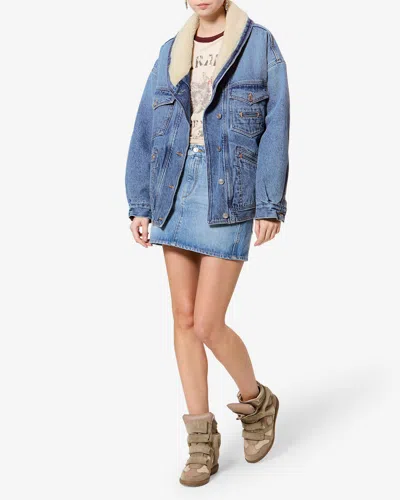 Isabel Marant Pimia Jacket In Light Blue