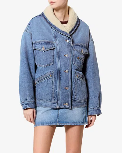 Isabel Marant Pimia Jacket In Light Blue