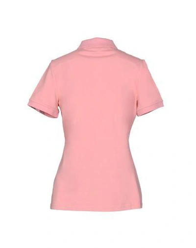 Shop Burberry Polo Shirt In Pink