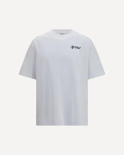 Off-white Script Logo Skate T-shirt In White