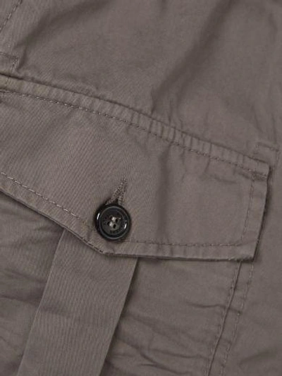 Shop Dsquared2 Grey Cotton Cargo Trousers