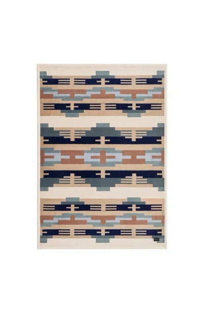 Pendleton Shiprock Printed Plush Throw In Black