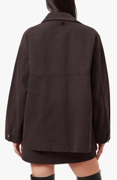 Habitual Oversized Utility Jacket In Brown