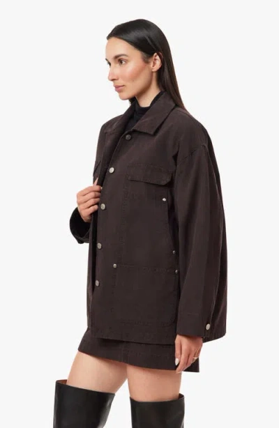 Habitual Oversized Utility Jacket In Brown