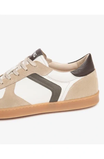 Nerogiardini Leather Low Top Retro Sneaker In Multi